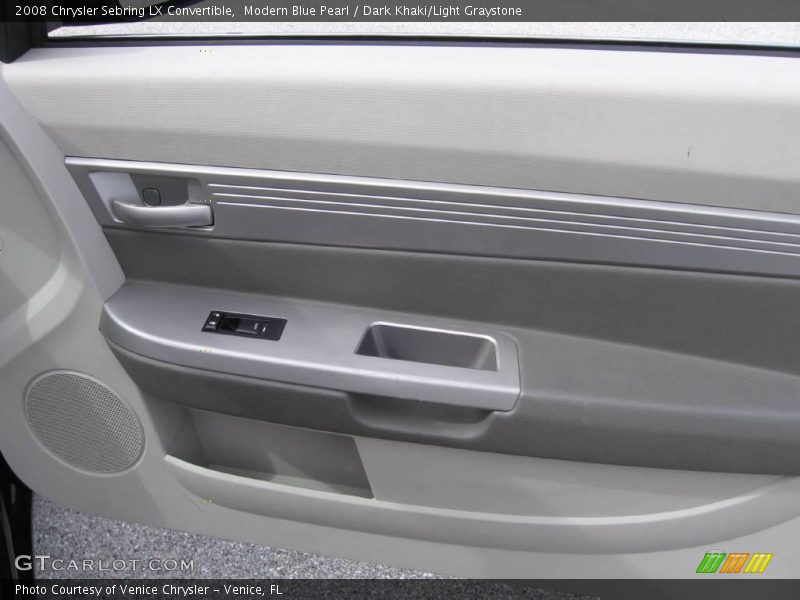 Modern Blue Pearl / Dark Khaki/Light Graystone 2008 Chrysler Sebring LX Convertible