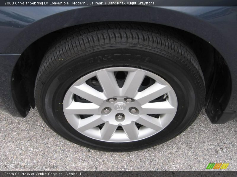 Modern Blue Pearl / Dark Khaki/Light Graystone 2008 Chrysler Sebring LX Convertible