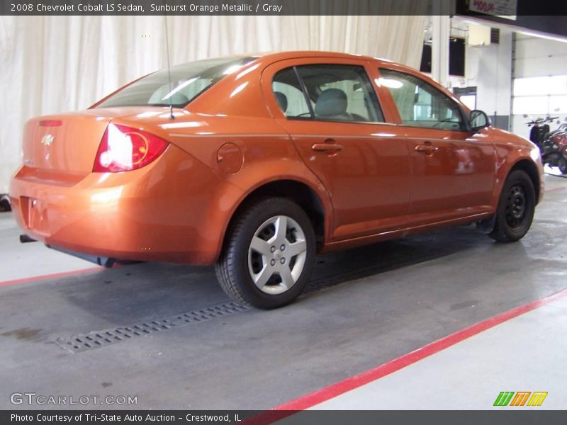 Sunburst Orange Metallic / Gray 2008 Chevrolet Cobalt LS Sedan
