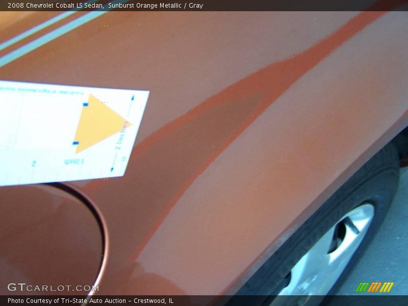 Sunburst Orange Metallic / Gray 2008 Chevrolet Cobalt LS Sedan