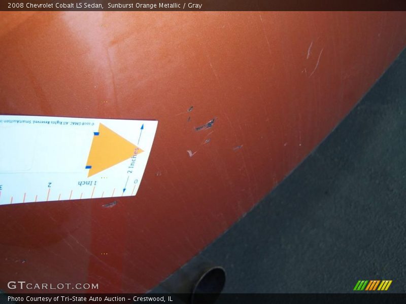 Sunburst Orange Metallic / Gray 2008 Chevrolet Cobalt LS Sedan