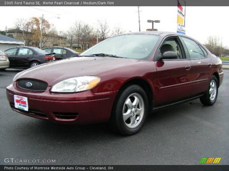 Merlot Pearl Clearcoat / Medium/Dark Flint 2005 Ford Taurus SE