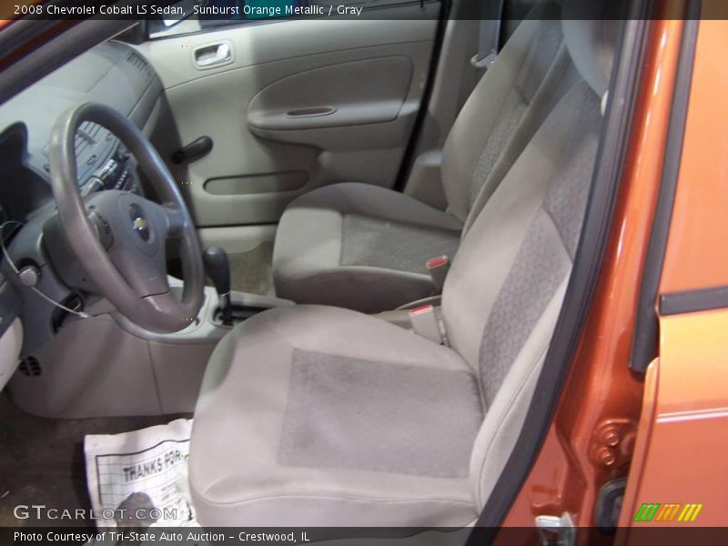 Sunburst Orange Metallic / Gray 2008 Chevrolet Cobalt LS Sedan