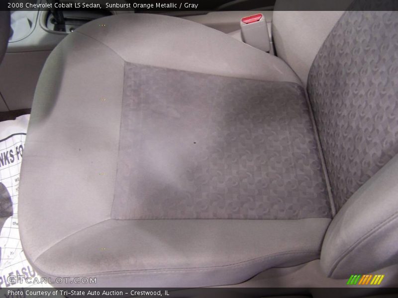 Sunburst Orange Metallic / Gray 2008 Chevrolet Cobalt LS Sedan