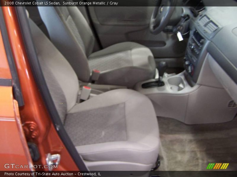 Sunburst Orange Metallic / Gray 2008 Chevrolet Cobalt LS Sedan