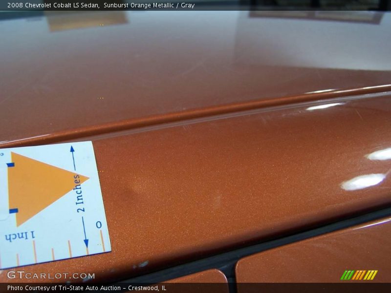 Sunburst Orange Metallic / Gray 2008 Chevrolet Cobalt LS Sedan