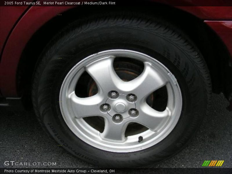 Merlot Pearl Clearcoat / Medium/Dark Flint 2005 Ford Taurus SE