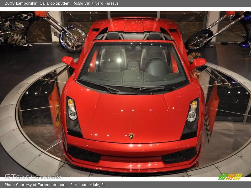 Rosso Vik / Nero Perseus 2008 Lamborghini Gallardo Spyder