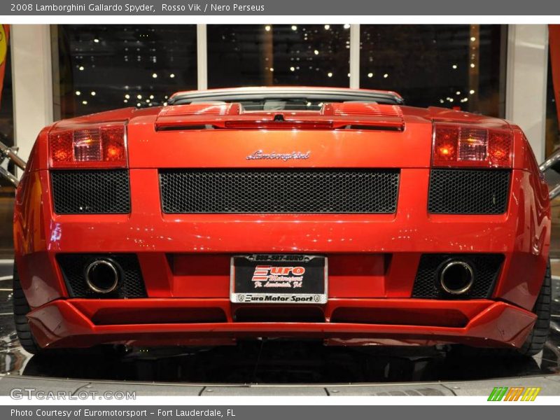 Rosso Vik / Nero Perseus 2008 Lamborghini Gallardo Spyder