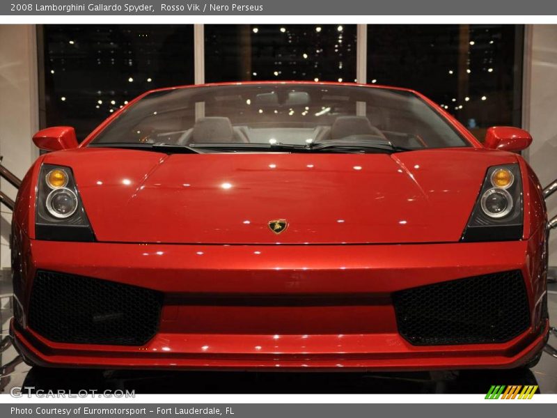 Rosso Vik / Nero Perseus 2008 Lamborghini Gallardo Spyder