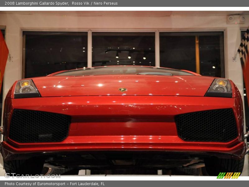 Rosso Vik / Nero Perseus 2008 Lamborghini Gallardo Spyder