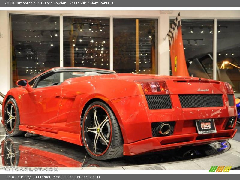 Rosso Vik / Nero Perseus 2008 Lamborghini Gallardo Spyder