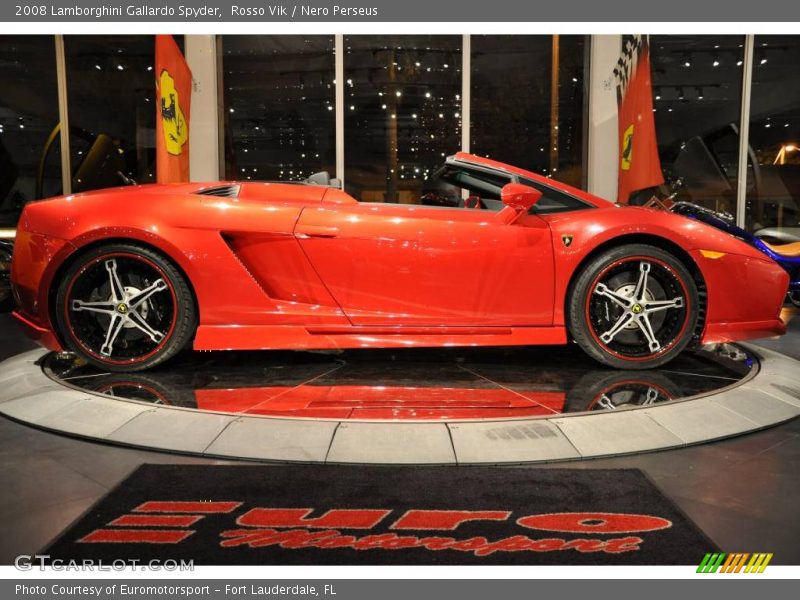 Rosso Vik / Nero Perseus 2008 Lamborghini Gallardo Spyder