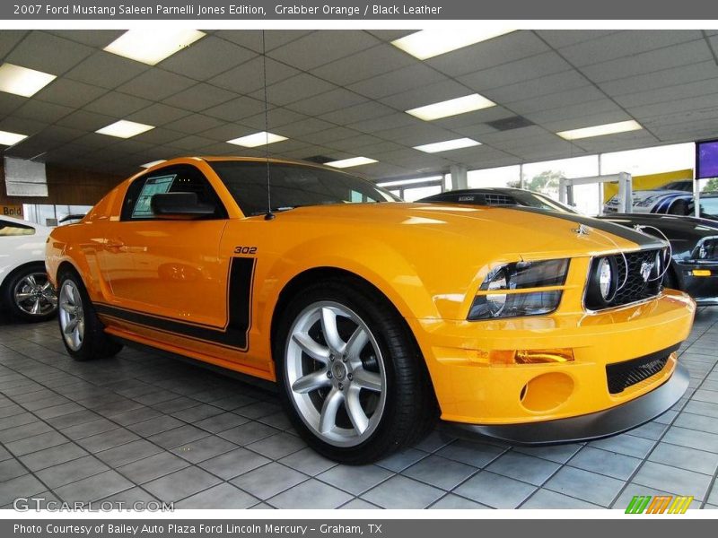 Grabber Orange / Black Leather 2007 Ford Mustang Saleen Parnelli Jones Edition