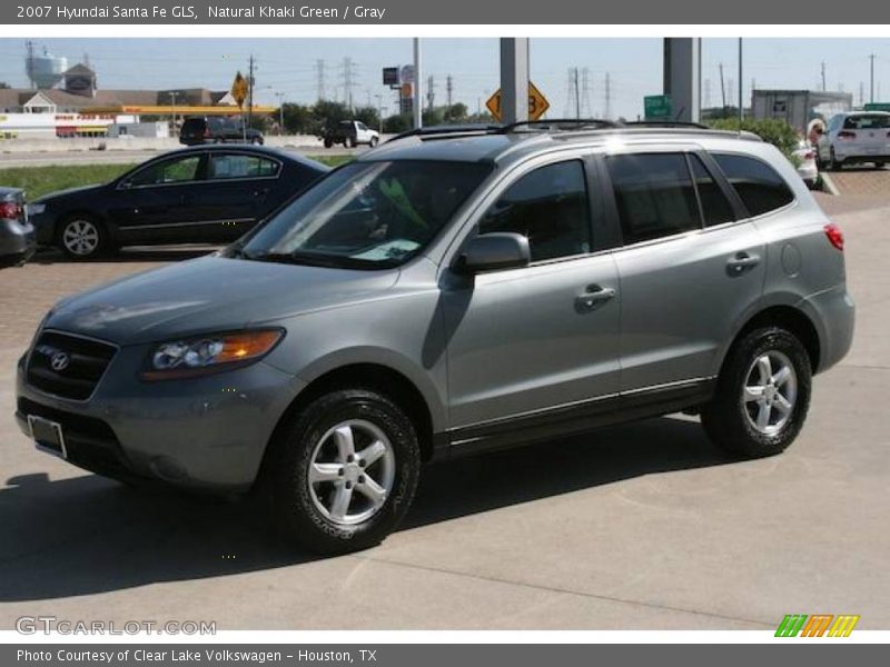 Natural Khaki Green / Gray 2007 Hyundai Santa Fe GLS