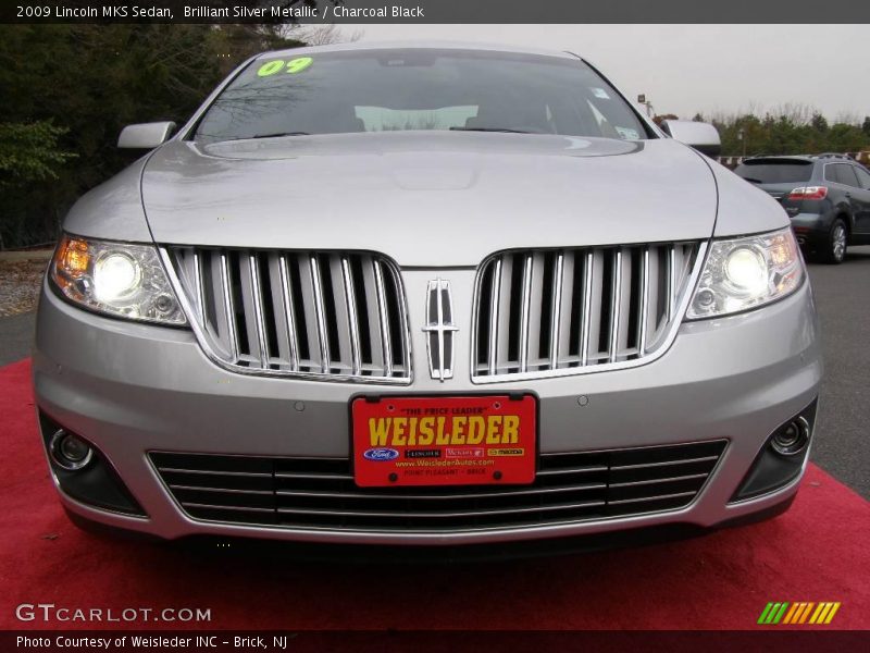 Brilliant Silver Metallic / Charcoal Black 2009 Lincoln MKS Sedan