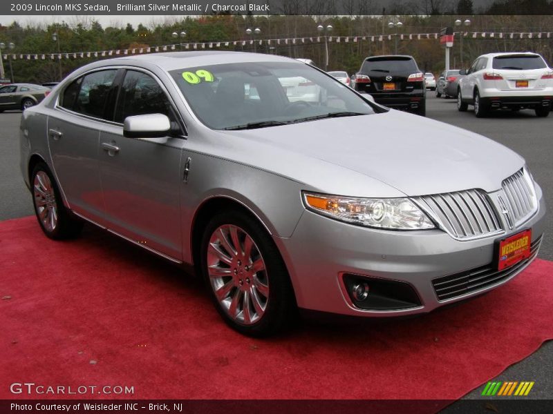 Brilliant Silver Metallic / Charcoal Black 2009 Lincoln MKS Sedan