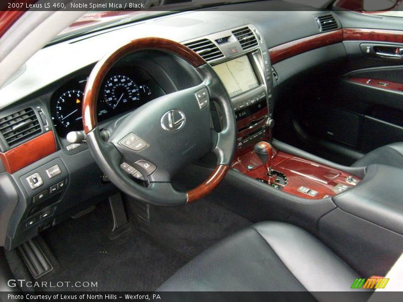 Noble Spinel Mica / Black 2007 Lexus LS 460