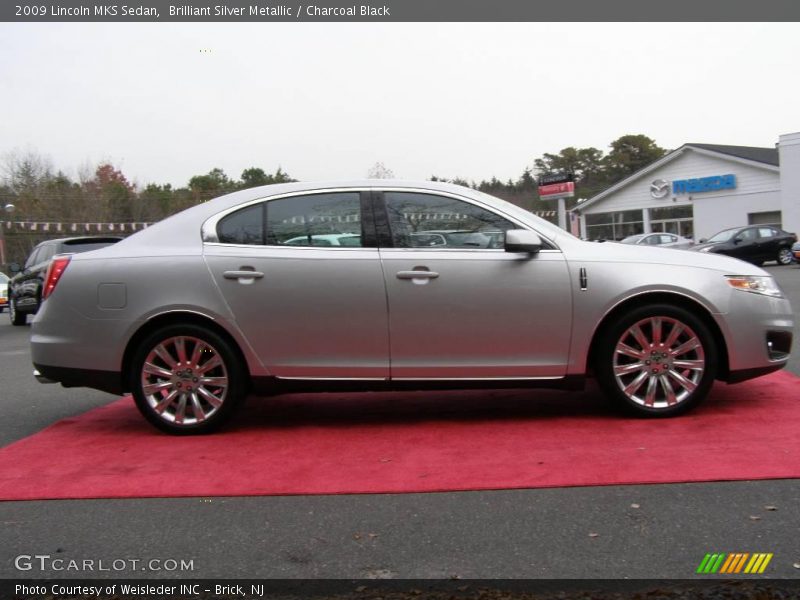 Brilliant Silver Metallic / Charcoal Black 2009 Lincoln MKS Sedan