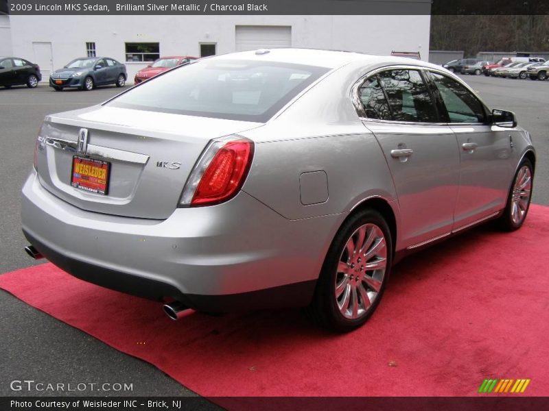 Brilliant Silver Metallic / Charcoal Black 2009 Lincoln MKS Sedan
