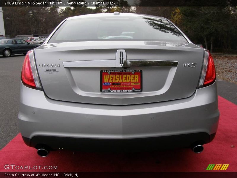 Brilliant Silver Metallic / Charcoal Black 2009 Lincoln MKS Sedan