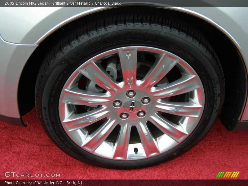 Brilliant Silver Metallic / Charcoal Black 2009 Lincoln MKS Sedan