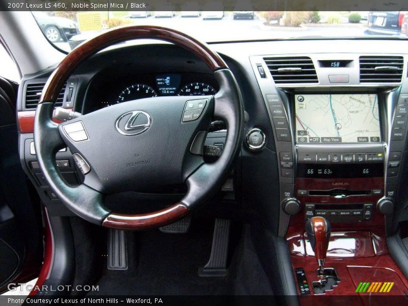 Noble Spinel Mica / Black 2007 Lexus LS 460