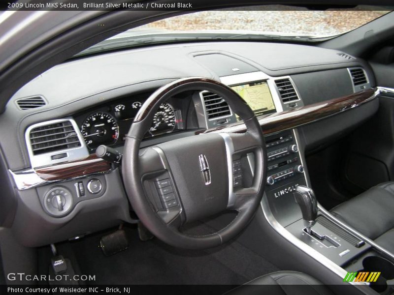 Brilliant Silver Metallic / Charcoal Black 2009 Lincoln MKS Sedan