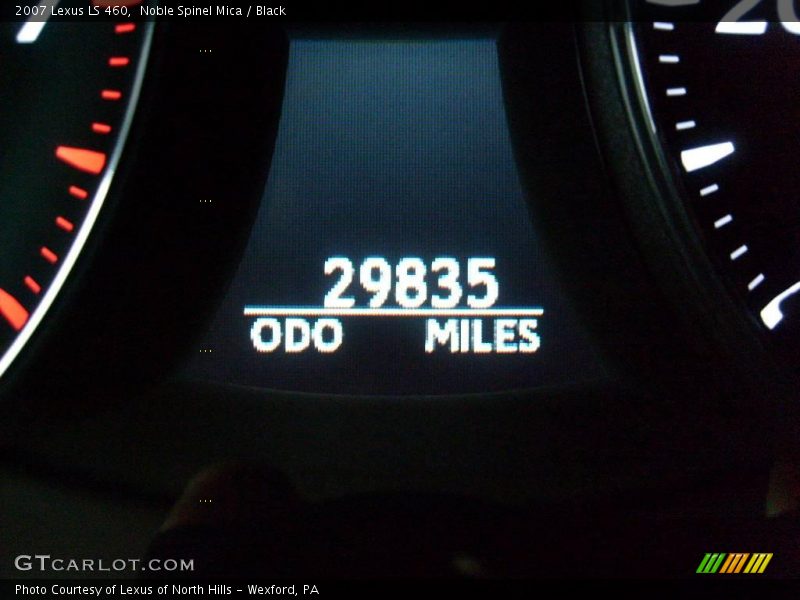 Noble Spinel Mica / Black 2007 Lexus LS 460