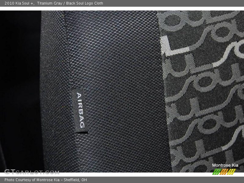 Titanium Gray / Black Soul Logo Cloth 2010 Kia Soul +