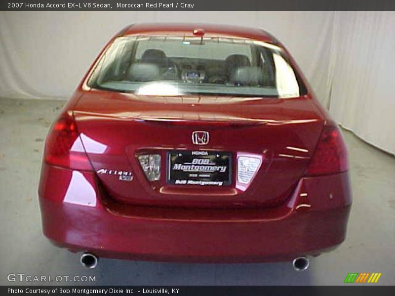 Moroccan Red Pearl / Gray 2007 Honda Accord EX-L V6 Sedan