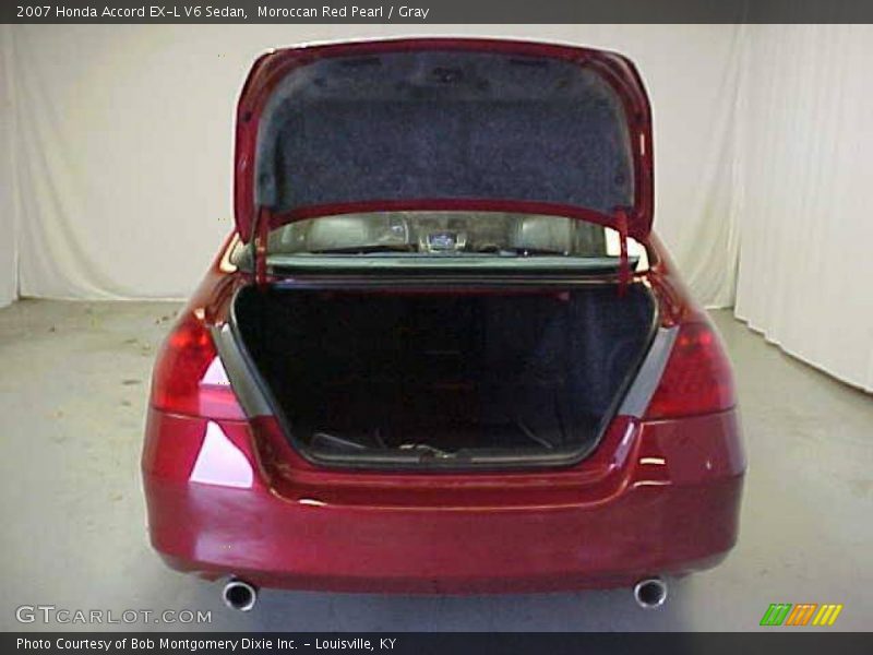 Moroccan Red Pearl / Gray 2007 Honda Accord EX-L V6 Sedan