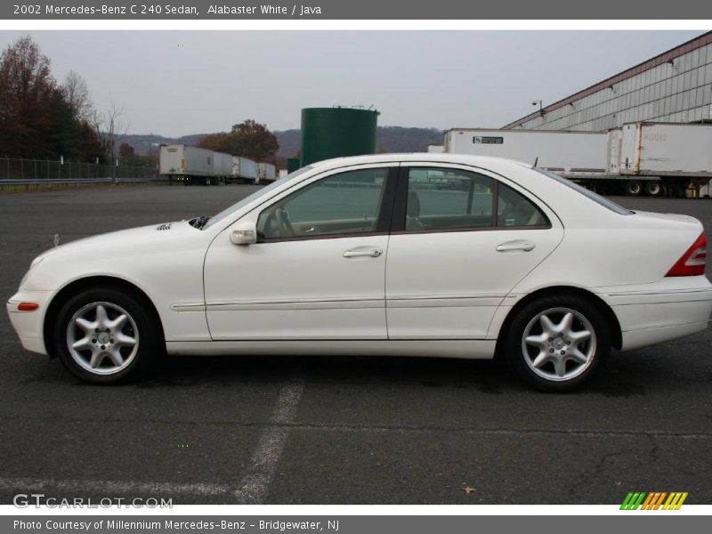 Alabaster White / Java 2002 Mercedes-Benz C 240 Sedan
