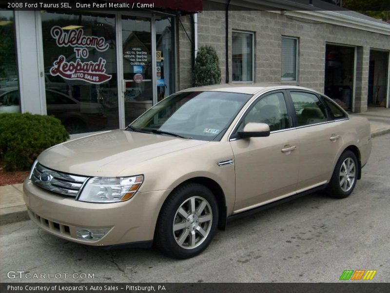 Dune Pearl Metallic / Camel 2008 Ford Taurus SEL