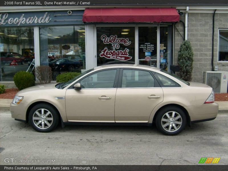 Dune Pearl Metallic / Camel 2008 Ford Taurus SEL