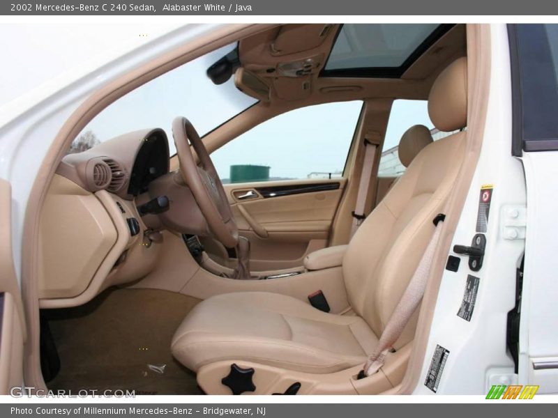 Alabaster White / Java 2002 Mercedes-Benz C 240 Sedan