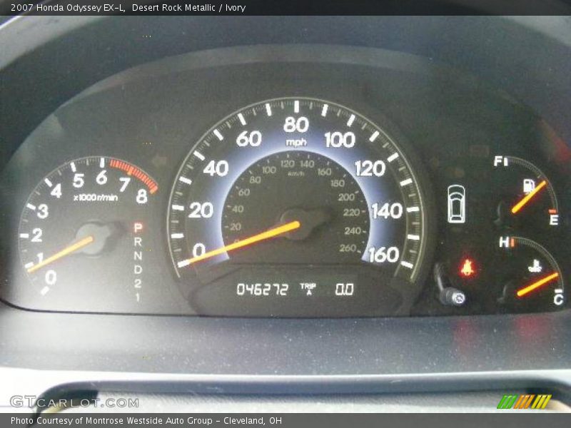 Desert Rock Metallic / Ivory 2007 Honda Odyssey EX-L