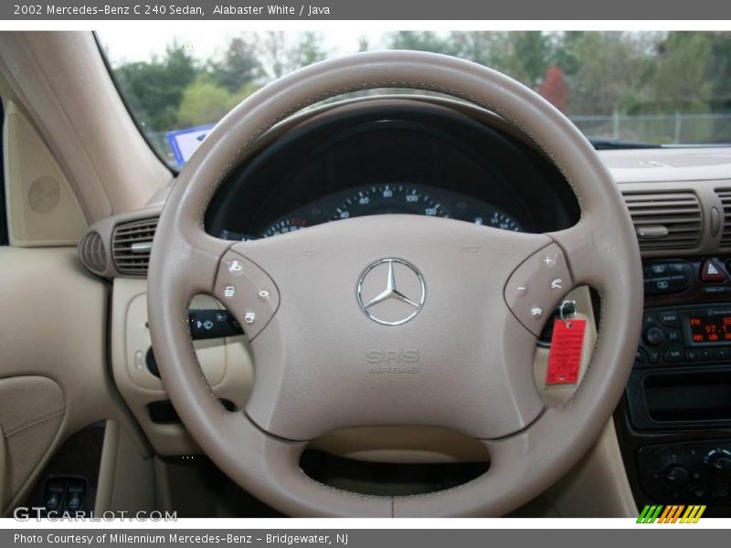 Alabaster White / Java 2002 Mercedes-Benz C 240 Sedan