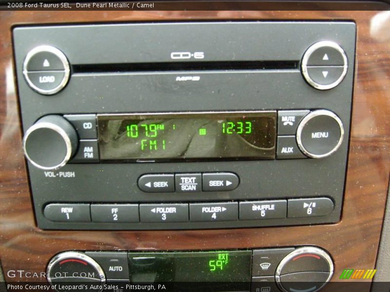 Dune Pearl Metallic / Camel 2008 Ford Taurus SEL