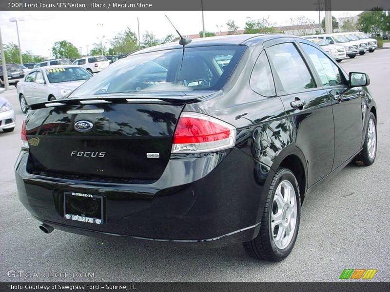 Black / Medium Stone 2008 Ford Focus SES Sedan