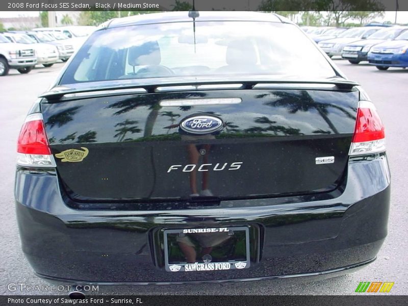 Black / Medium Stone 2008 Ford Focus SES Sedan