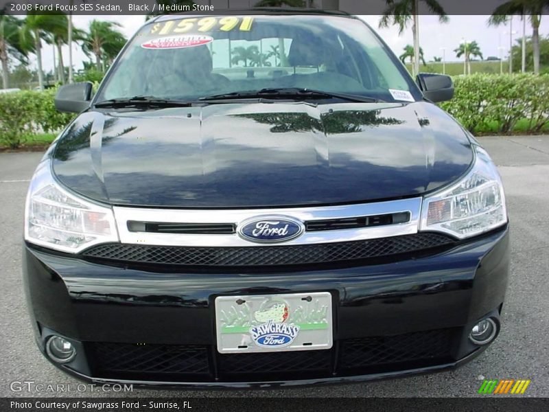 Black / Medium Stone 2008 Ford Focus SES Sedan