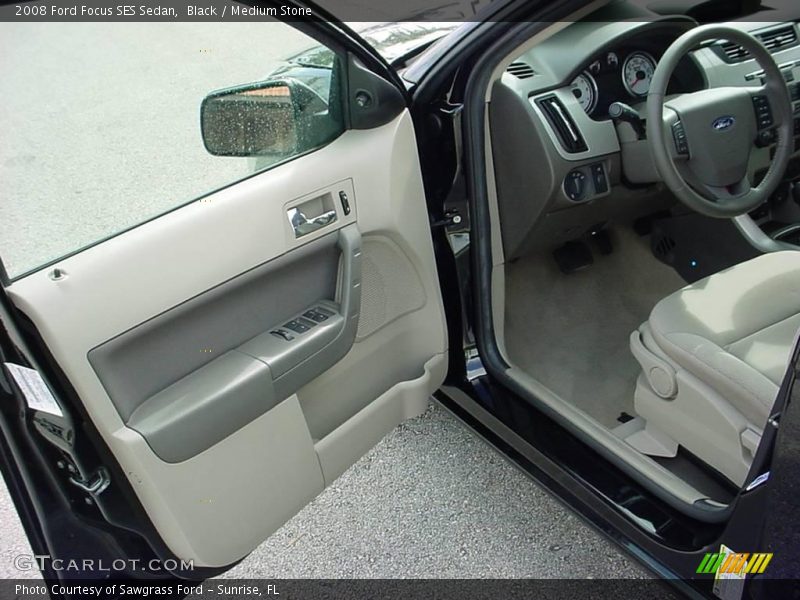 Black / Medium Stone 2008 Ford Focus SES Sedan