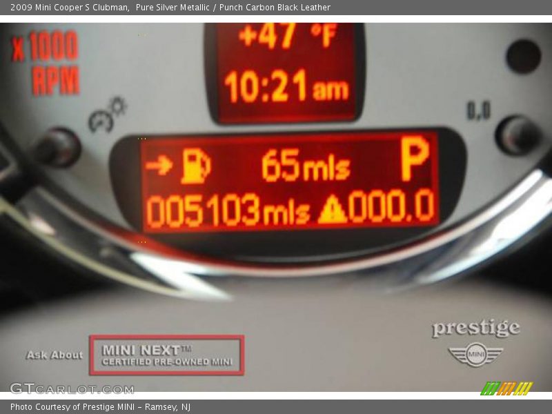 Pure Silver Metallic / Punch Carbon Black Leather 2009 Mini Cooper S Clubman