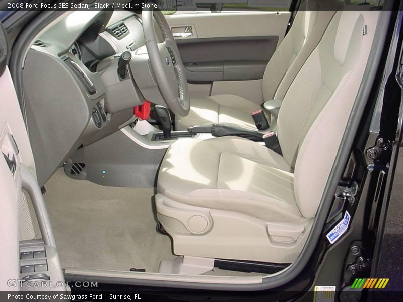 Black / Medium Stone 2008 Ford Focus SES Sedan