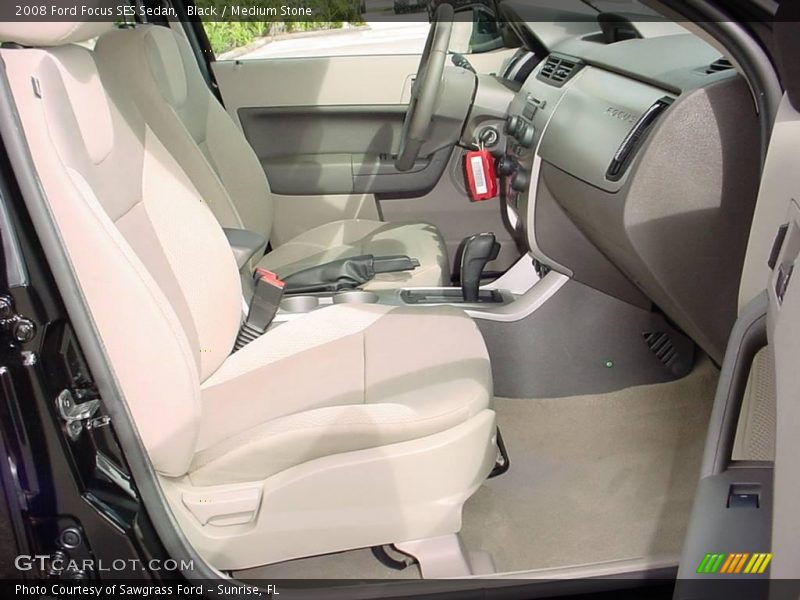 Black / Medium Stone 2008 Ford Focus SES Sedan