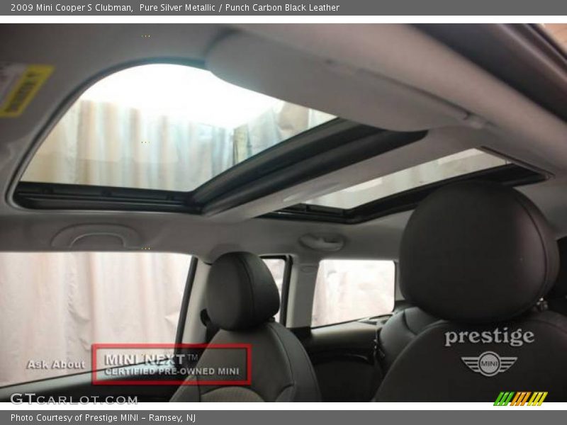 Pure Silver Metallic / Punch Carbon Black Leather 2009 Mini Cooper S Clubman
