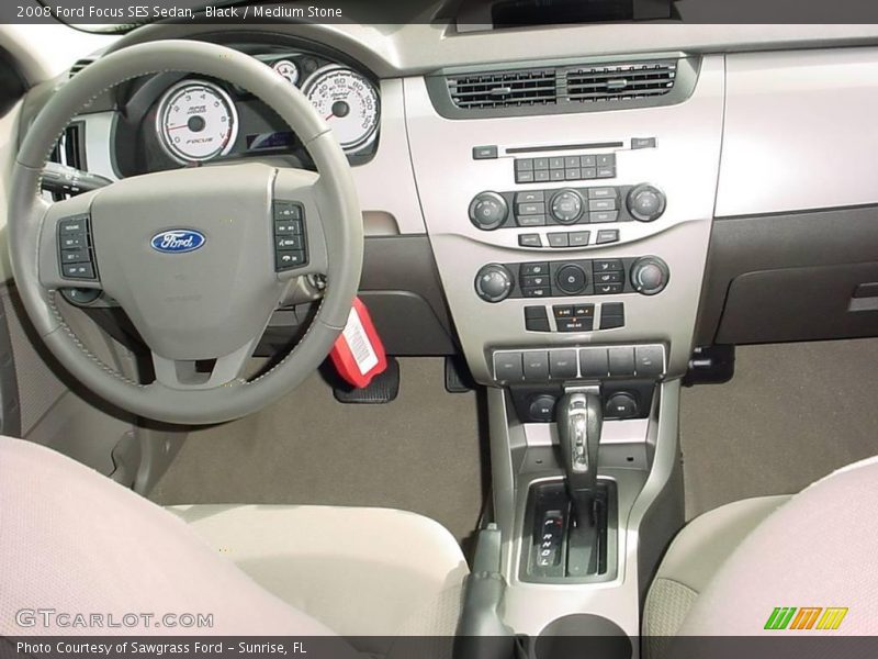 Black / Medium Stone 2008 Ford Focus SES Sedan