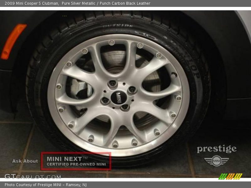Pure Silver Metallic / Punch Carbon Black Leather 2009 Mini Cooper S Clubman