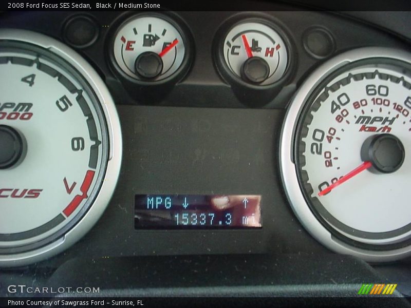 Black / Medium Stone 2008 Ford Focus SES Sedan